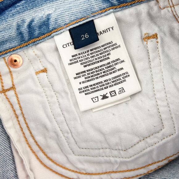 Citizens of Humanity Marlow Vintage Fit Denim Shorts Women’s Size 26 Taormina - Picture 4 of 8